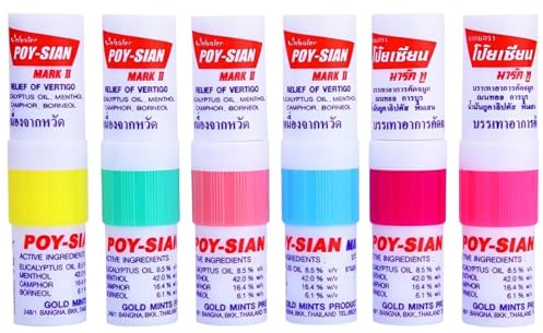 RGKY 6 Piezas De Stick Nasal, Inhalador Nasal Para Aceites Esenciales, Alivio RáPido De La CongestióN Nasal, Mejora La RespiracióN Y La ConcentracióN