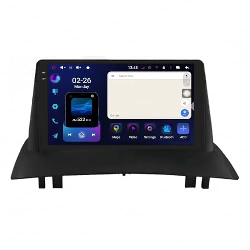 Touchscreen Car Radio for Renault Megane 2 2002-2009 Car Audio Receivers, Hd Display, Portable Live Navigation, Music Video Player, Bluetooth Fm Radio, 4 Core 1G+16G