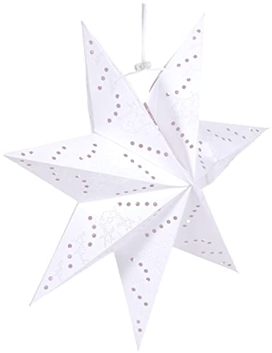Best Season Papier-ErsatzsternSensy Mini Star 34 Durchmesser 34 cm, inklusive Halterung, Vierfarb-Karton, crème 231-28