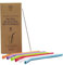 Irisana - Pajitas Reutilizables - Pack de 6 - Multicolor - Silicona sin BPA - Incluye Cepillo Limpiador - Aptas para Lavavajillas - Suaves y Flexibles
