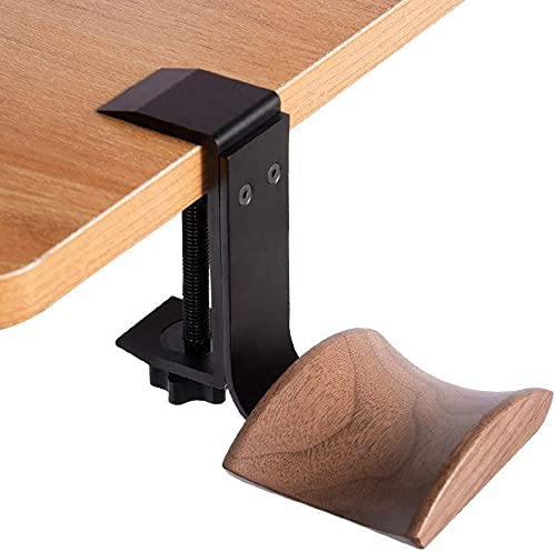 Support Casque Gamer Universel Crochet Casque Fait Métal & de Noyer, 2 Manières De Montage, Porte de Casque pour Écouteurs pour Studio Bureau Maison