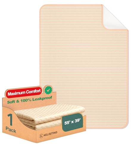 Alèse Lavable-Adulte Enfant Super Grand Alèse Lavable pour Incontinence,Protection Lit pour Pipi,100X140cm (1 pièce)