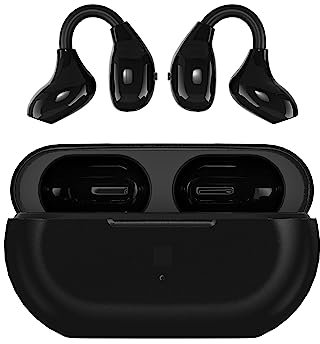 Wireless Ear Clip Bone Conduction Headphones Headset Open Ear Bone Conduction Earbuds Head Set Clip On Wireless Bluetooth Bone Conducting Open Ear Headphones Induction Earphones