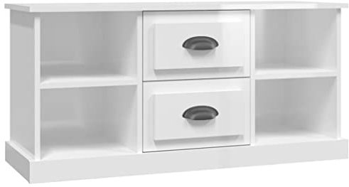 vidaXL Modern TV Cabinet in Sonoma Oak - Engineered Wood TV Stand with Ample Storage - Easy-to-Assemble, Strength & Stability Guaranteed