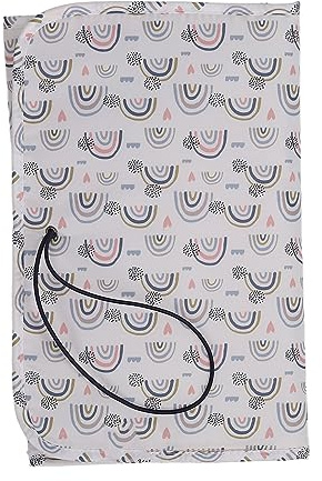 Windel-Wickelunterlage, Regenbogen-Muster, Wasserdicht, Multifunktional, Niedlich, Nylon, Baby-Wickelunterlage, Leicht zu Reinigen, Tragbar für Zuhause