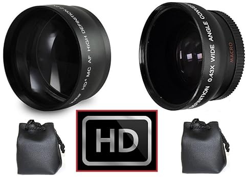 Hi Def 2.2X Telephoto & Wide Angle Lens Set for Fujifilm Finepix S700 S-700