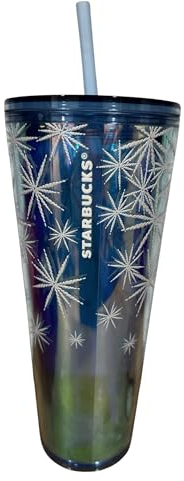 Starbucks 2023 Winter Christmas Holiday Blue Snowflake Venti Tumbler 24 oz