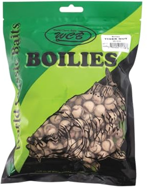 WCB Carp Baits High Protein Boilies 16 mm 1 lb Bag - Carp Fishing Bait - Ideal for Carp Fishing (Flavor: Tiger Nut)