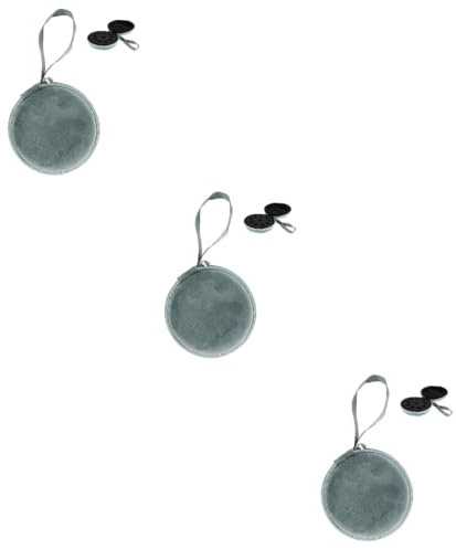 WOONEKY 3 Stücke Reise Organizer Tasche Fall Zipper Runde Lagerung Pack Für Nagel Kosmetik