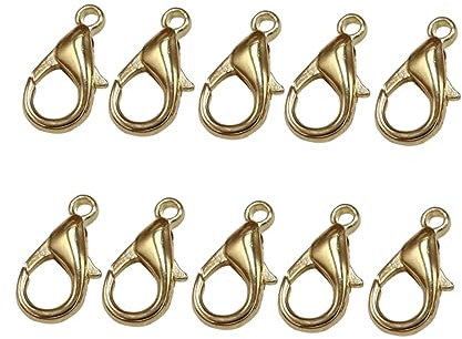 Tofficu 100 Stück Karabinerverschlüsse Aus Legierung Für Halsketten Armbänder Und Bastelzubehör