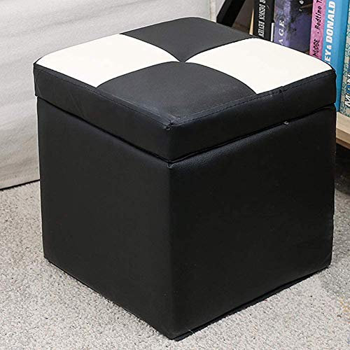 Ottomane aus Kunstleder, mit Scharnier, Organizer-Box, Einzelsitz (30,5 x 30,5 x 33 cm)