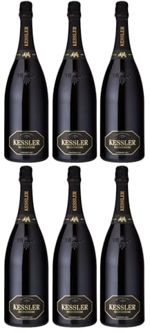 Kessler Sekt Hochgewächs Chardonnay Schaumwein trocken weiss Deutschland inkl. FeinWert E-Book (6 x 1,5l)