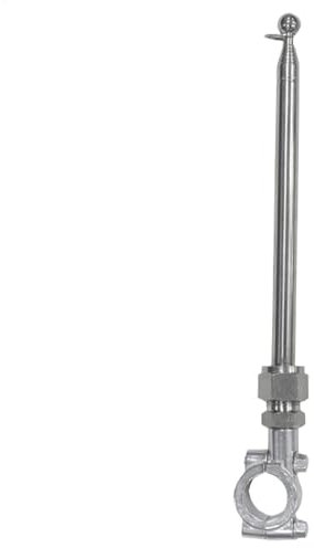 Mástil de bandera ajustable para motocicleta, soporte de acero inoxidable, mástil de bandera ajustable para motocicleta, soportes telescópicos para mástil de bandera para carretera, montaña, moto de