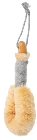 PACKOVE Cepillo para Exfoliación Profunda de Ducha Mango Largo de Fibra Natural de Sisal y Masaje Corporal, Mejora la Circulación y Reduce la Piel