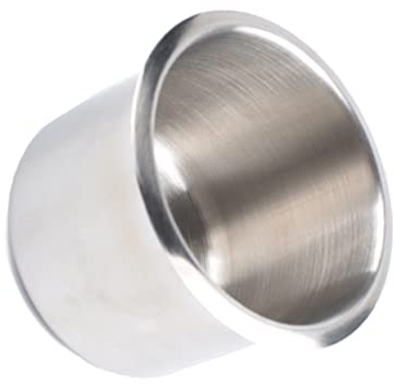 CTIRCHIU Portabicchieri Supporto Tazza Resistente in Acciaio Inossidabile Argento Auto e Superficie Liscia per Divano e Barca