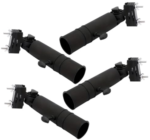 HEMOTON 4pcs Golf Cart Umbrella Holder Durable Mounting Bracket for Golf Bags Trolleys Wheelchairs Beach Chairs Easy Installation Versatile Design Weather Resistant