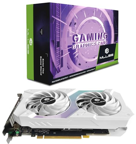 Mllse RTX 3060 Graphics Card, 12GB GDDR6, 192-bit, PCIe 4.0, HDMI & 3DP, 8-Pin, Desktop GPU for Gaming (RTX 3060 12GB GDDR6)