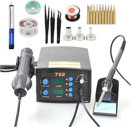 Station de soudage numérique réglable 702, Fer à souder à air comprimé BGA SMD, Machine de soudage réglable 2 en 1