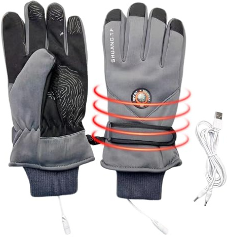 Guantes Calefactables | Calentador De Manos USB Para Pantalla Táctil | Manoplas Calientes de Invierno - para Hombres y Mujeres Actividades de Invierno al Aire Libre Ciclismo Esquí Motociclismo