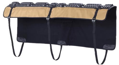 EVOC Tailgate Pad Curve Transporte de Bicicletas de montaña para camionetas con Caja Curvada, Maleta para Bicicletas (Compatible con Bicicletas eléctricas, Ajuste Curvo, tamaño: L/XL), Arena
