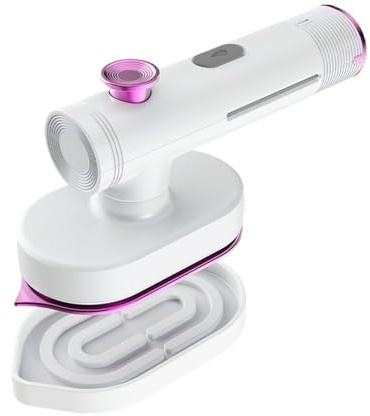 Mini Resestrykjärn Bärbart Handhållet Strykjärn Roterbart Och Hopfällbart Ångstrykjärn For Hushåll, Resor, Torrt Vått, Minihängande för resor och hem(White)