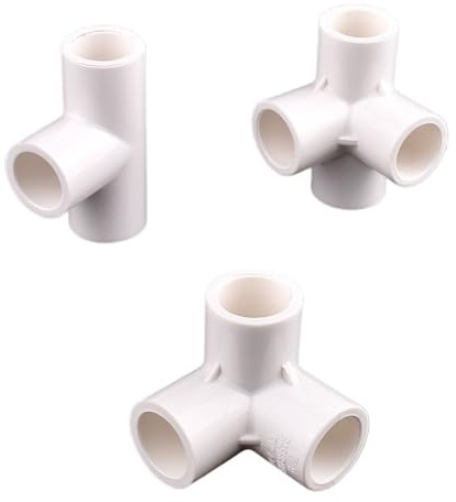 WMYOZDC Raccordi per tubi, connettori dritti per irrigazione da giardino, giunti a gomito per acquari e acquari, raccordi per tubi in PVC (riduzione diritta, 5 pezzi)