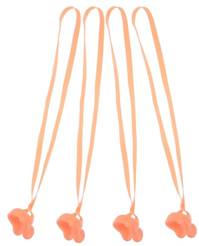 GANAZONO Clip Nasali Professionali in Lattice Cordino Tappi per Naso da Nuoto Resistenti all’Usura Set da 4 Pezzi Morbide Pinze Nasali Portatili per Nuotatori e Sport Acquatici Comfort