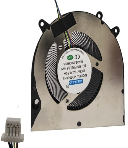 WGGYGMD Ventilateur de Refroidissement pour Max Book D16 BF07507H05FP pour One-Netbook OnexPlayer 2 Pro DC 5V 0,5A MD7508HS(DC 5V-SH1.0)