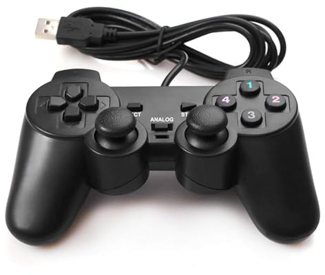 USB Wired Game Controller for Windows PC/Raspberry Pi Remote Controller Gamepad Gaming Joystick Dual Vibration Joypad for Laptop Desktop Computer(Windows 11/10/8/7) & Steam/Roblox/RetroPie/RecalBox