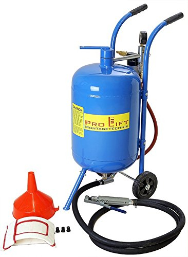 Pro-Lift-Montagetechnik Mobiler Sandstrahler, 32l Kessel, Schlauch + Pistole inkl Zubehör, Sandstrahlkabine, SK10BJ, 02217