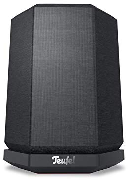 Teufel HOLIST M - 360 Grad Sound HiFi Bluetooth Lautsprecher Multiroom W-LAN Smart Speaker, Electronic Noise Cancelling, HD-Mikrofone Alexa Sprachsteuerung, Internetradio, Musikstreaming - schwarz