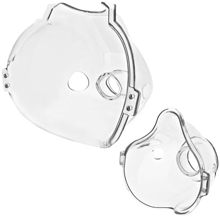 Pulox Maskenset für IN-100 1x Erwachsene & 1x Kinder | Ersatzmasken für kompatible Inhalationsgeräte, enthält je eine Ausführung für große und kleine Anwender