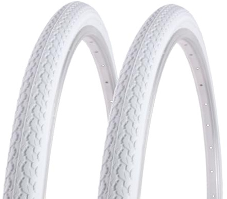 2 COPERTONI 26 X 1 3/8 (37-590) X BICI CITYBIKE STRADALE BICICLETTA ADULTO VINTAGE OLANDA COLORE BIANCO