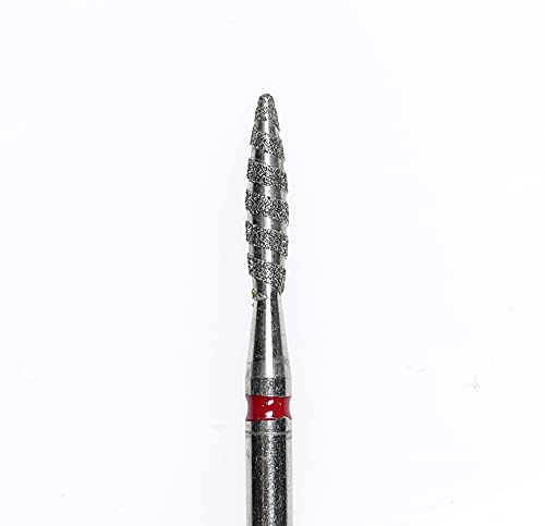 Beauty Space nails - PUNTA TORNADO - Punta per fresa elettrica diamantata per dray manicure, rimozione cuticole unghie efficace e delicata senza calore (A-PF-083)
