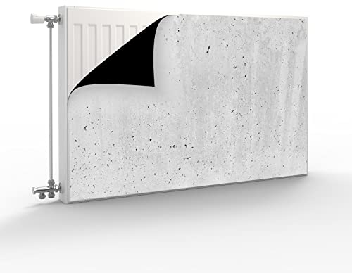 Primus Print Heizkörperverkleidung Heizkörperabdeckung magnetisch (Betonoptik, 160x40 cm)
