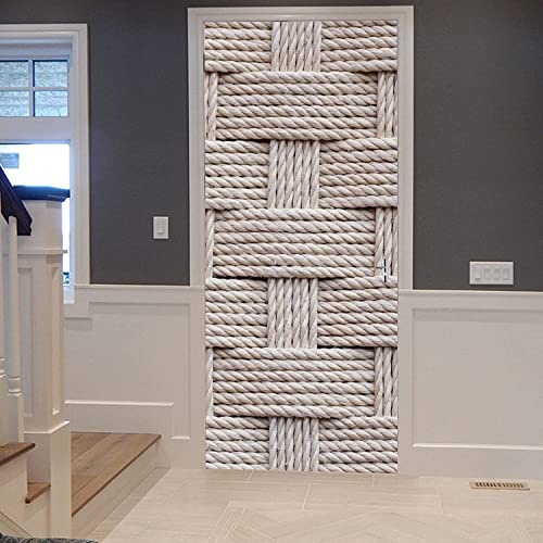 Arte De La Puerta 3D, Pegatinas Murales Extraíbles Impermeables Para Puertas, Papel Tapiz Mural Autoadhesivo Para Puertas Fondo De Textura Textil 77 X 200 Cm Dormitorios Baño Hogar Arte Cartel Decora