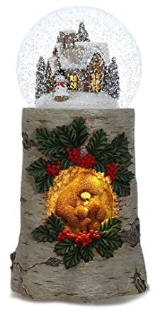 SOCUY Spieluhr Weihnachtsbaum-kaltes Porzellan mit exquisitem Glasdeckel, aufziehbare Spieluhr für Weihnachten, Erntedankfest Spieluhren