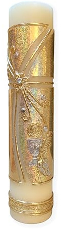 Angelitos de Mexico Sacrament of First Communion Catholic Candle Cirio de Primera Comunion Regalo Padrino Vela
