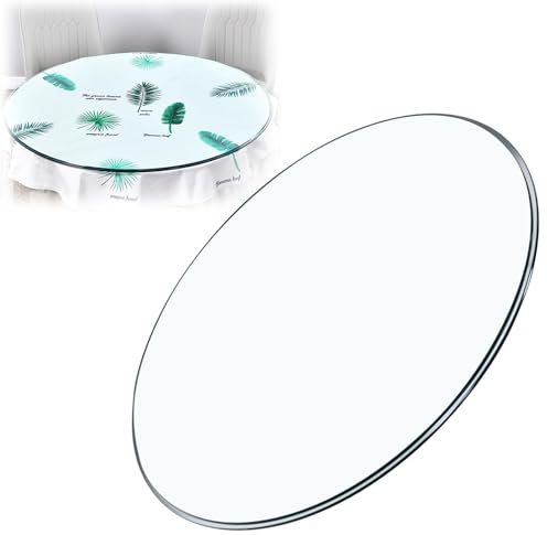 HJXGQJM Tischplatten Aus GehäRtetem Glas Rund，Tempered Glass DIY Table，Tisch Glasplatte Platte Esstisch，Outdoor Glastisch Einfach Zu Säubern, Für Esstisch Couchtisch Oder Gartentische(45CM(18INCH))