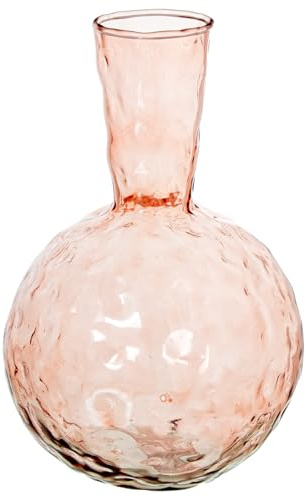 JARRÓN CRISTAL ROSA_°15X23CM