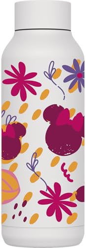 QUOKKA SOLID X DISNEY | BOTELLA TÉRMICA DE ACERO INOXIDABLE DOBLE PARED | MINNIE SPRING