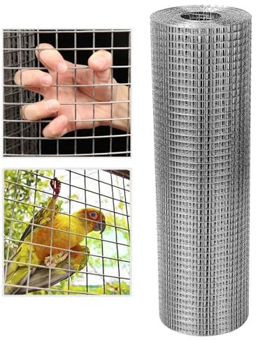 Rete metallica saldata in acciaio inox 304, rete metallica da 1/2 pollice, rete metallica saldata per recinzione di polli da giardino, per griglia di ventilazione e protezione dagli insetti (1 m