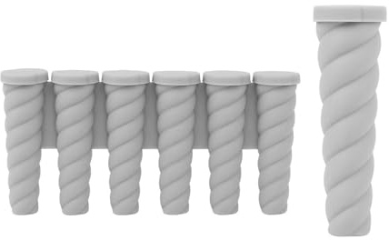 Juego de moldes de silicona para helados hechos a mano, fácil liberación, 6 cavidades y moldes individuales, moldes de silicona para hacer polos de hielo