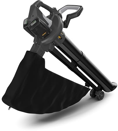 Alpina AV 20 Li Kit Aspiratore-Trituratore A Batteria, 600 W, Sacco 45 l – 2 Batt. 20V 4Ah + Caric., Compatto E Leggero – Ideale Per Giardinaggio