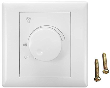 GOZAR 110V/220V 300W Regolatore Regolabile Led Dimmer Switch Per Lampada Lampadina Dimmerabile