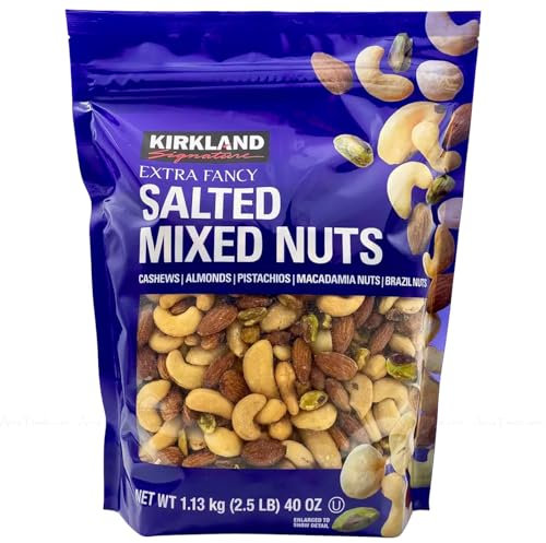 Kirkland Signature Extra Fancy Salted Mixed Nuts Cashew Brazil Bag Pack 1.13kg