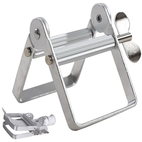 Teksome Escurridor de Tubos de Pasta de Dientes,Exprimidor de Tubos de Pasta de Dientes - Rodillo exprimidor para Tubos de Pasta de Dientes,Dispensador de Accesorios de baño para ungüentos, Pintura,