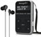 MangoKit MP1+ Radio Dab de Poche, Radio FM Personnelle, Radio Dab+ Portable avec écouteurs, Boutons Verrouillables, Batterie Rechargeable, 40 Stations Préréglées, écran LCD – Noir/Argenté