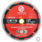 255mm Aluminum Cutting Circular Saw Blade - FOCSTOL 80 Tooth TCG Non-ferrous Metal Cutting Blade with 25.4mm Arbor for Cutting Aluminum Non-ferrous Metals Plastic