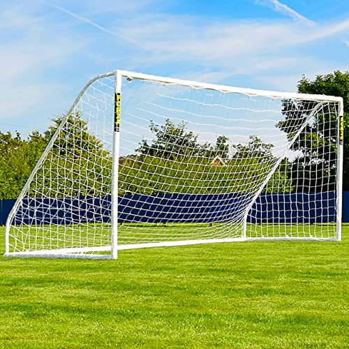 FORZA But de Football de Match en PVC [6 Tailles] | Cage de Jardin Légère et Imperméable pour Enfants | Poteaux, Filet, Clips | Mur de Tir en Option (sans Mur de Tir, 488 cm x 213 cm)